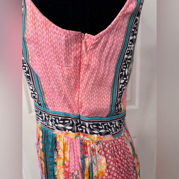 Anthropologie Alessandra Maxi Dress Bhanuni Jyoti Sz 6 Small Boho Beaded Tiered - Picture 6 of 16